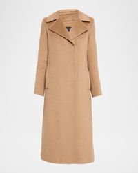 Pure Baby Camel Hair Asymmetrical Long Coat