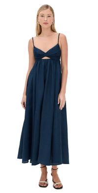 Zimmermann Ascension Twist Front Dress Dark Blue 3