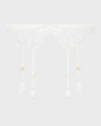 Princesse Iris Scalloped Lace Suspender Belt