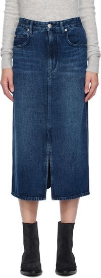 Isabel Marant Etoile Blue Tilauria Denim Midi Skirt