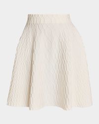 Knit A-Line Mini Skirt