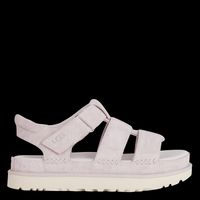 Ugg - Sandales plates en cuir velours - Taille 41 - Beige