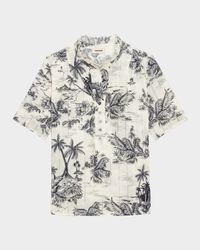 Topher Tropical Island Blouse
