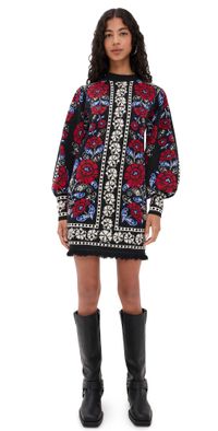FARM Rio Knit Dress Valentina Black XS
