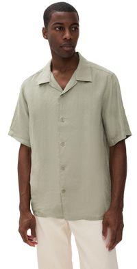 NN07 Julio Linen Camp Shirt Sage Green XXL