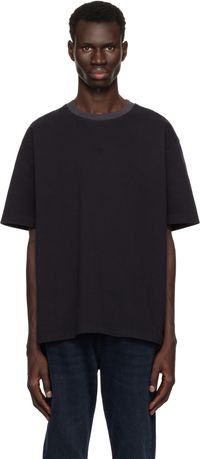 Boss T-shirt noir à logo brodé