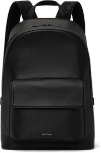 Paul Smith Sac à dos noir en cuir grainé texturé