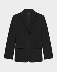 Traceable Wool Slim Single-Breasted Blazer