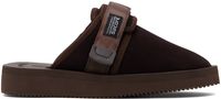 SUICOKE Pantoufles ZAVO-VS brunes