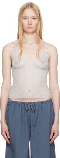 SKIMS SSENSE Exclusive Blue Spring Intimates Triangle Camisole