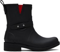 rag & bone Black Moto Rain Boots