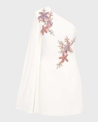 Chantara Beaded One-Shoulder Mini Dress