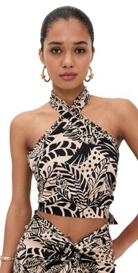 Poupette St Barth Suma Top Black Toucan S