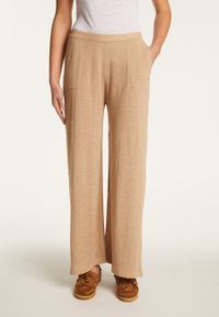 Maison Montagut - Pantalon en lin flammé - Taille L - Beige