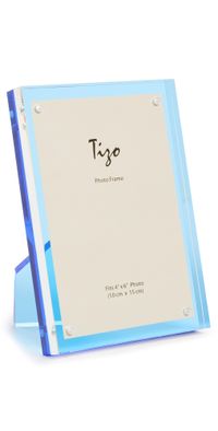 Tizo Design Lucite Frame 4x6 Blue One Size