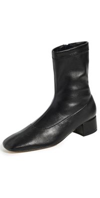 Andrea Gomez Daniela 40MM Black Leather Boots Black 36