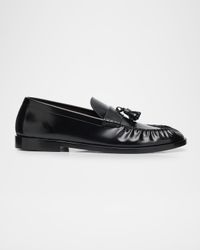 Men's Box Leather Tassel Loafers
