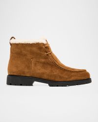 Sierra Suede Lug-Sole Ankle Boots
