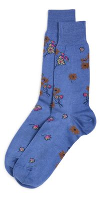 Paul Smith Paul Smith Socks Narcissi Floral Turquoise One Size