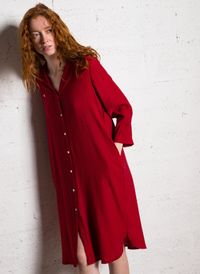 Nice Things - Robe midi - Taille 44 - Rouge