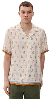 Les Deux Lukas AOP Wild Flowers Shirt Ivory M