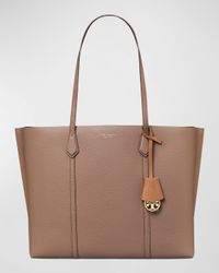 Perry Leather Shopper Tote Bag