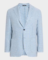 Men's Houndstooth Single-Breasted Sport Coat