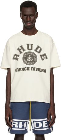 Rhude Off-White 'Rhude French Riviera' T-shirt