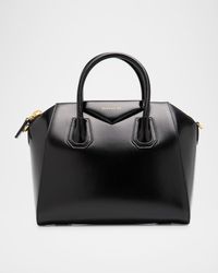 Antigona Small Top-Handle Bag in Box Leather