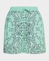 Hissels Bandana-Printed Shorts