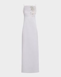 Pryce Embellished Mikado Column Gown