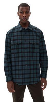 Filson Alaskan Guide Shirt Midnight Black Plaid S