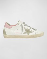 Superstar Leather Upper And Heel Suede Star And Spur Cream Sole Sneakers