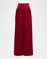 Kennedy Pleated Satin Trousers