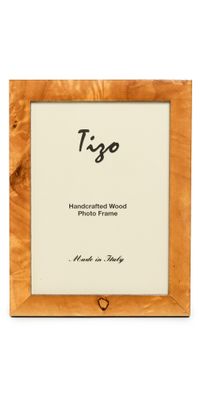 Tizo Design Italian Honey Burl Wood Frame 5x7 Honey Burl One Size