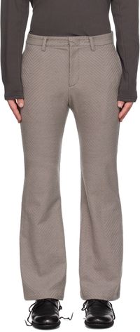 ATTACHMENT Gray Flared Trousers