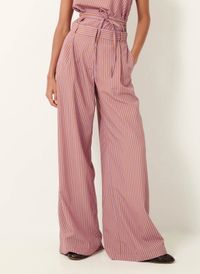 Sessun - Pantalon large taille haute - Taille 42 - Multicolore