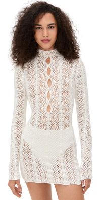 Lioness Soiree Mini Dress Porcelain XXXL