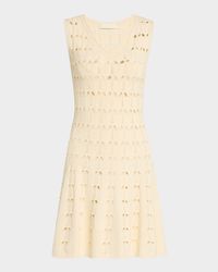 Rhiannon Sleeveless Pointelle Mini Dress