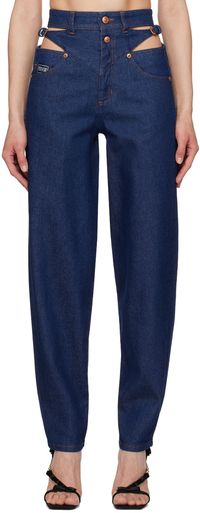 Versace Jeans Couture Jean indigo à découpes