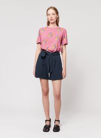 Bobo Choses - Short droit taille haute en coton - Taille L - Bleu