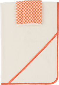 Baina White & Red Baby Towel Set