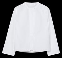Pomandere - Chemise col rond en coton - Taille 42 - Blanc