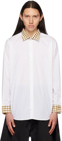 Connor McKnight White Chess Shirt