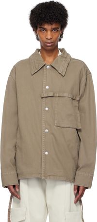 NULLUS Brown Rope Denim Jacket