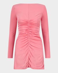 Riley Ruched Jersey Mini Dress