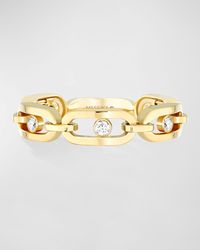 Move Uno 18K Yellow Gold Diamond Link Ring, EU 51 / US 5.75