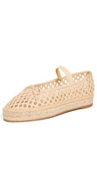 Loeffler Randall Kayla Soft Ballet Espadrilles Natural 10