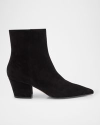 Keinna Suede Zip Ankle Boots