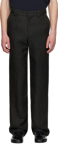 Givenchy Gray Monogram 72 Chino Matching Evening Trousers